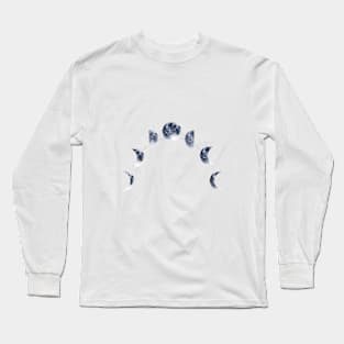 Moon Phases | Watercolor Long Sleeve T-Shirt